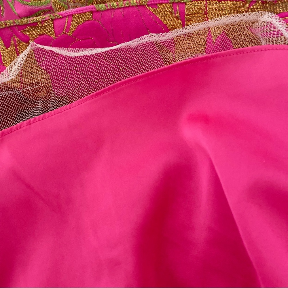 Marchesa Pink and Gold Dress - Picture 12 of 12